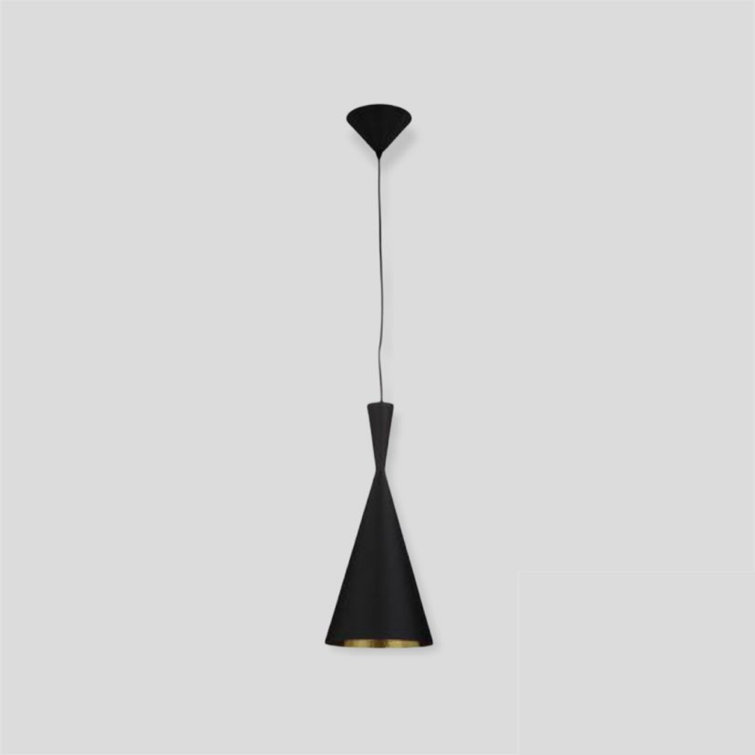 Corrigan Studio® Arvik Single Black & Gold Pendant Light Wayfair